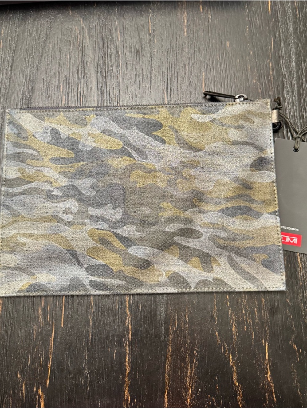 TUMI Camouflage Wristlet Pouch - Gray Camo - Picture 3 of 6